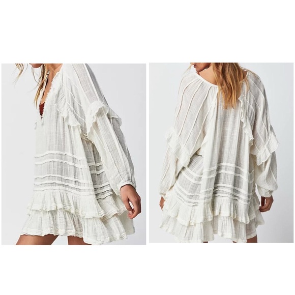 Free People Dresses & Skirts - Free People FP One Tamasi Tunic Convertible V-Neck Oversized Dress Size M